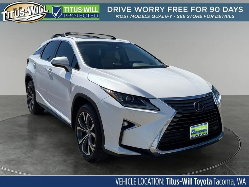 2016 Lexus RX 350 in Eminent White Pearl — front three-quarter view