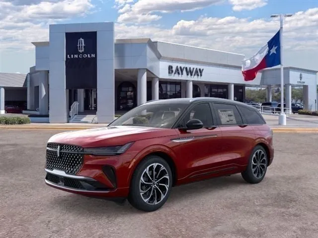 2026 Lincoln Nautilus Reserve in Red Carpet Metallic Tinted Clearcoat — front three-quarter view