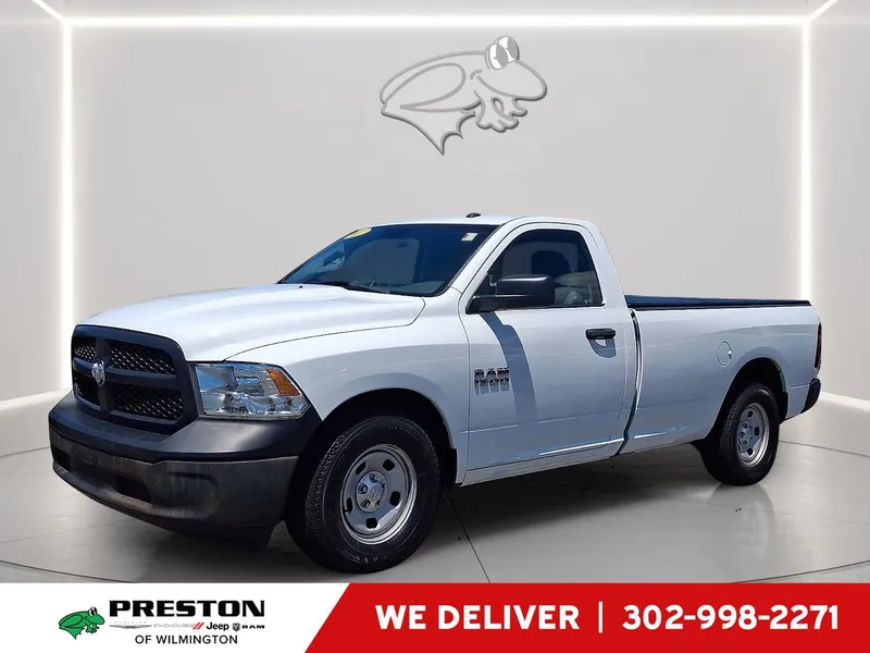 2017 RAM 1500 Tradesman in Bright White Clearcoat — front three-quarter view