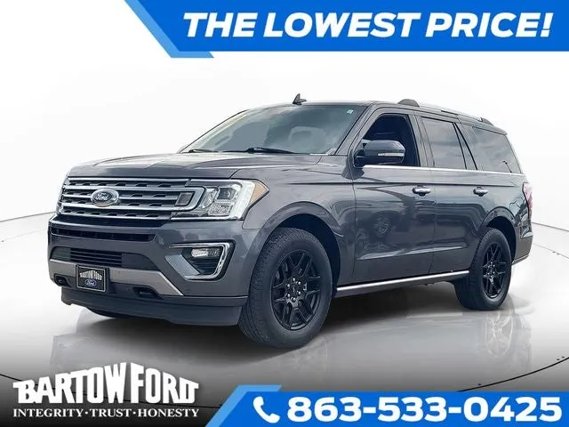 2020 Ford Expedition Limited in Magnetic — front three-quarter view