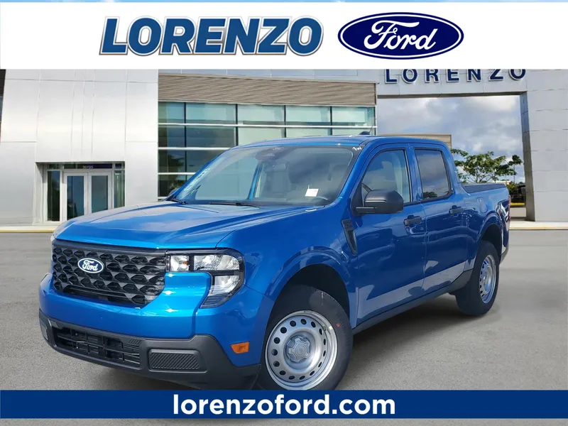 2026 Ford Maverick XL in Velocity Blue — front three-quarter view