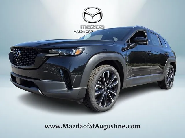 2026 Mazda CX-50 2.5 S Premium in Black — front three-quarter view
