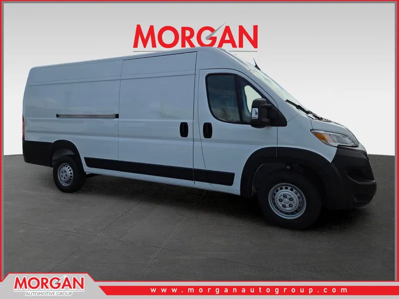 2026 Ram ProMaster 3500 High Roof in White — front three-quarter view
