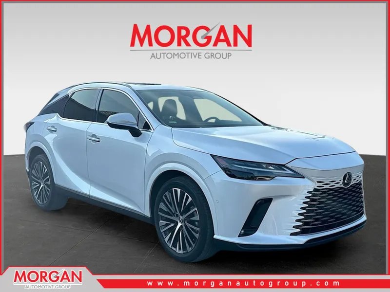 2024 Lexus RX 350 Premium Plus in White Pearl — front three-quarter view