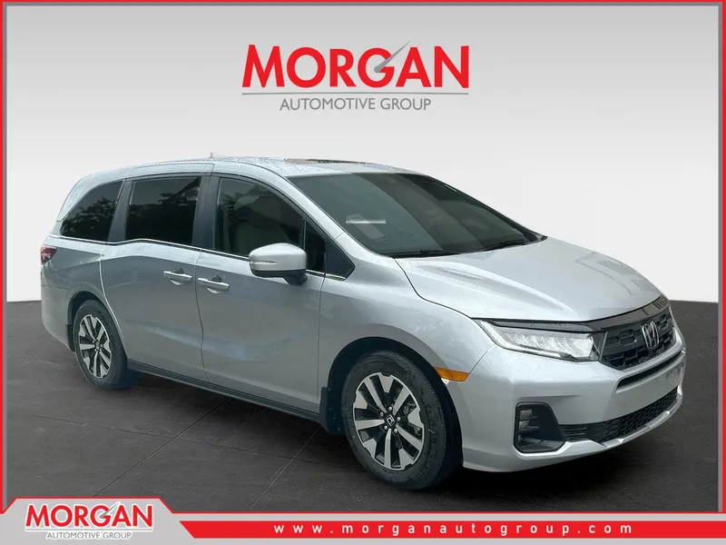 2026 Honda Odyssey EX-L in Solar Silver Metallic — front three-quarter view