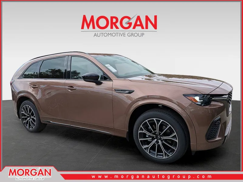 2026 Mazda CX-70 3.3 Turbo S Premium in Brown — front three-quarter view