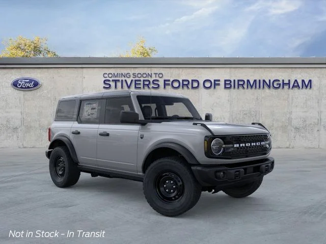 2026 Ford Bronco Big Bend in Gray — front three-quarter view