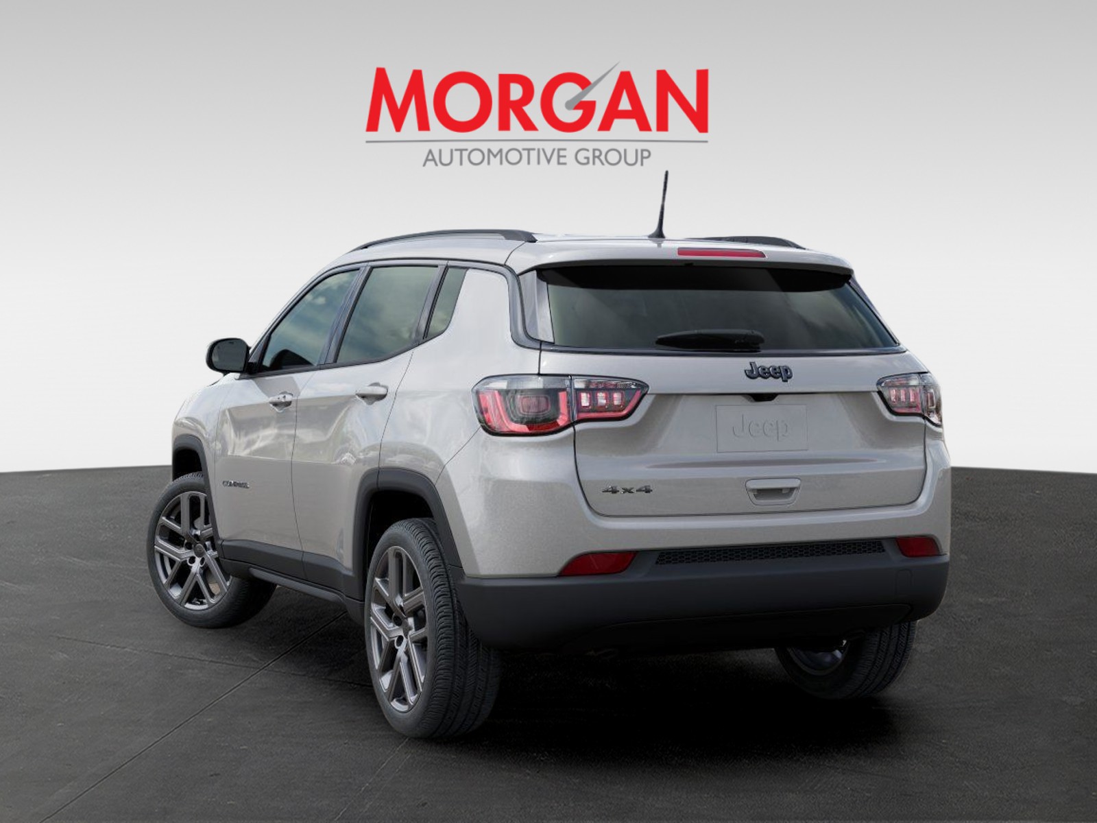 2026 Jeep Compass Latitude in Silver — front three-quarter view