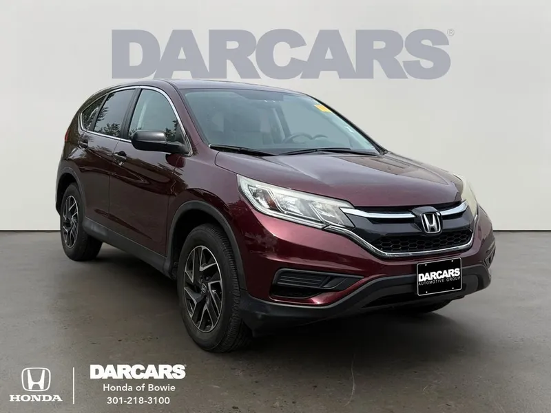 2016 Honda CR-V SE in Basque Red Pearl II — front three-quarter view