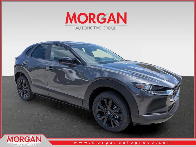 2026 Mazda CX-30 2.5 S Select Sport in Machine Gray Metallic — front three-quarter view