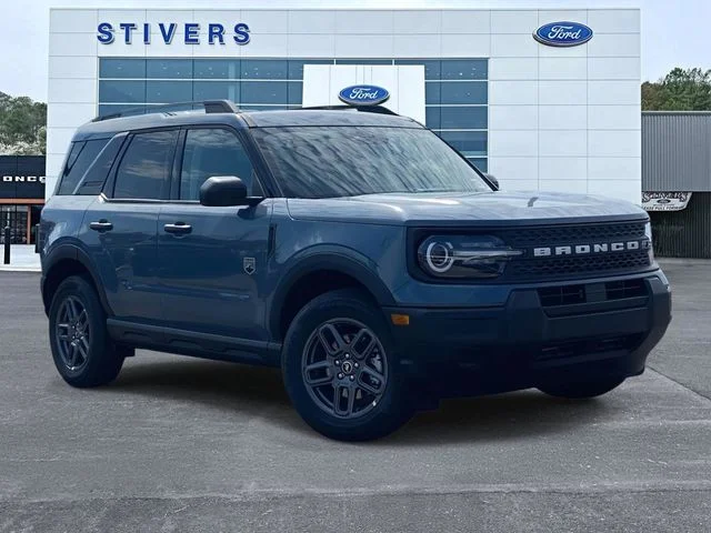 2026 Ford Bronco Sport Big Bend 5 Door SUV, SUV & Crossovers in Azure Gray Metallic Tri-Coat — front three-quarter view