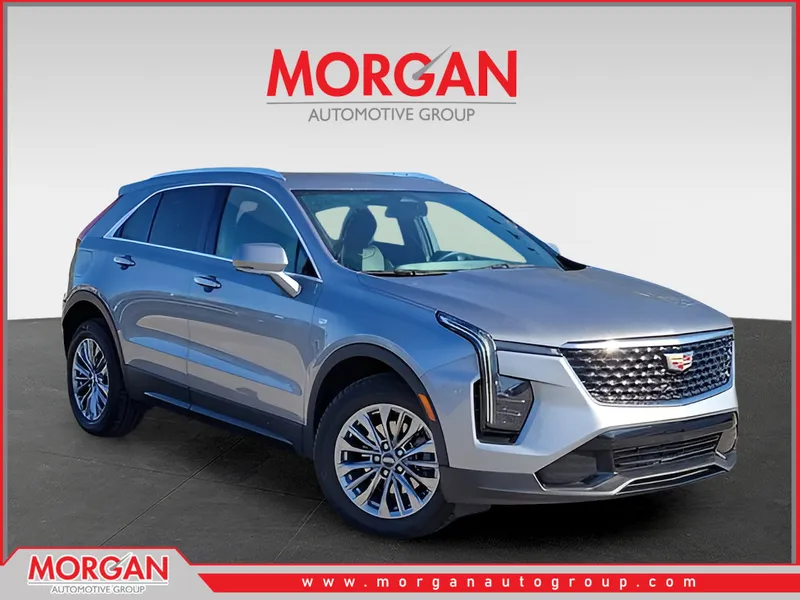2024 Cadillac XT4 Premium Luxury in Silver — front three-quarter view