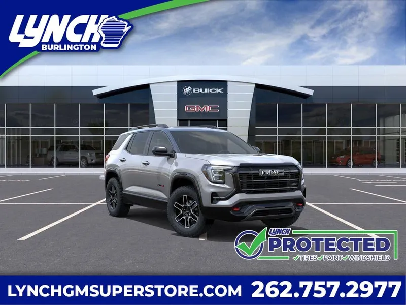 2026 GMC Terrain AT4 in Sterling Metallic — front three-quarter view