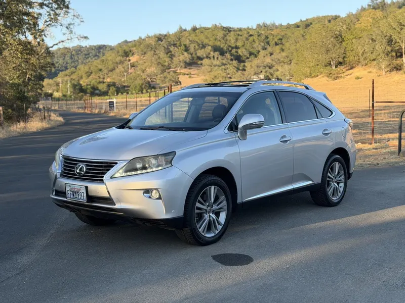 2015 Lexus RX in Silver — front three-quarter view