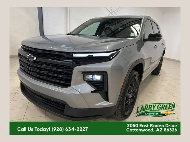 2026 Chevrolet Traverse LT in Sterling Gray Metallic — front three-quarter view