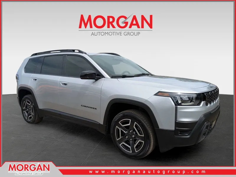 2026 Jeep Cherokee Limited in Silver — front three-quarter view