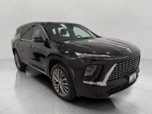 2025 Buick Enclave 4dr Avenir in Ebony Twilight Metallic — front three-quarter view