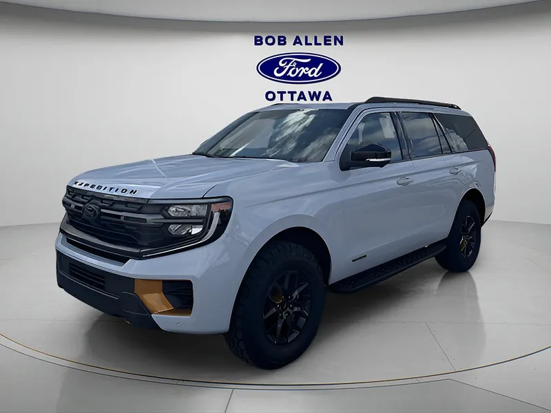 2026 Ford Expedition Tremor in Space Silver — front three-quarter view