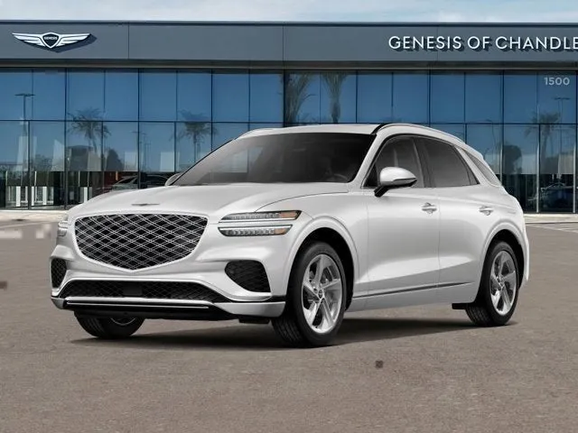 2026 Genesis GV70 2.5T ADVANCED in Uyuni White — front three-quarter view