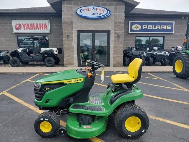 2026 John Deere S110 — front three-quarter view