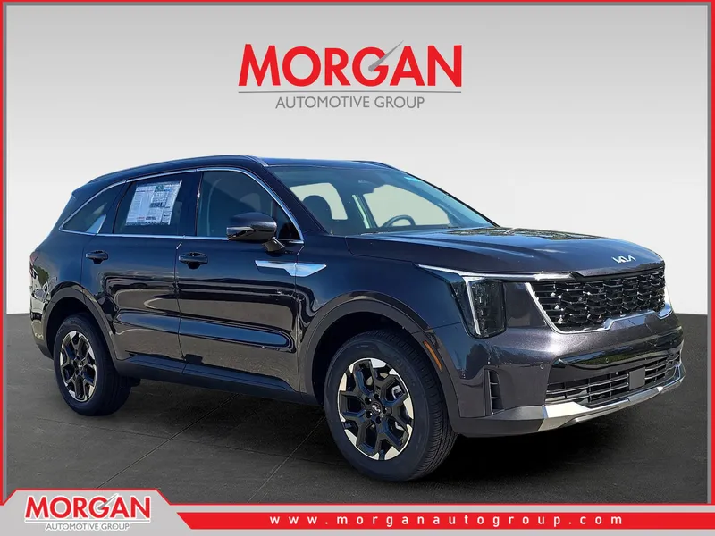 2026 Kia Sorento S in Panthera Metal — front three-quarter view
