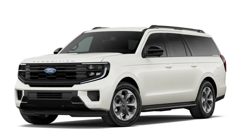 2027 Ford Expedition Max Active in White — front three-quarter view