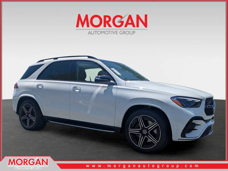 2026 Mercedes-Benz GLE 450 in White — front three-quarter view