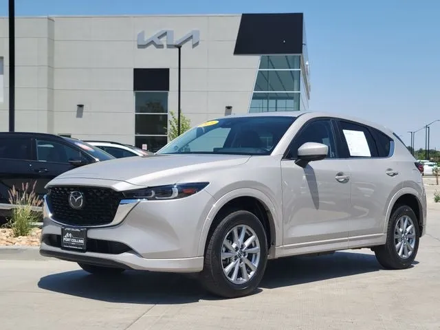 2025 Mazda Mazda CX-5 2.5 S Preferred Package in Platinum Quartz Metallic — front three-quarter view