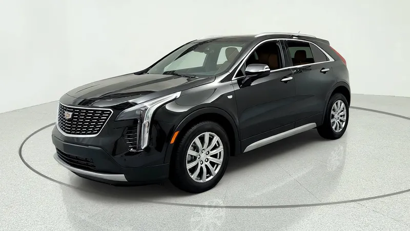 2023 Cadillac XT4 Premium Luxury in Stellar Black Metallic — front three-quarter view