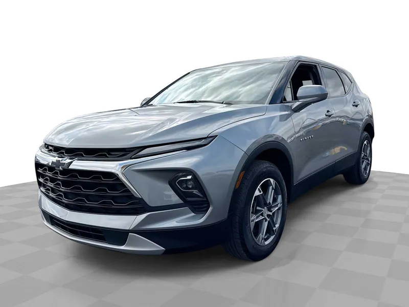 2023 Chevrolet Blazer 2LT in Sterling Gray Metallic — front three-quarter view