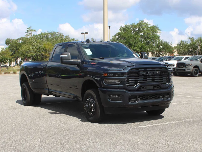 2026 RAM 3500 Big Horn in Forged Blue Metallic Exterior Paint — front three-quarter view