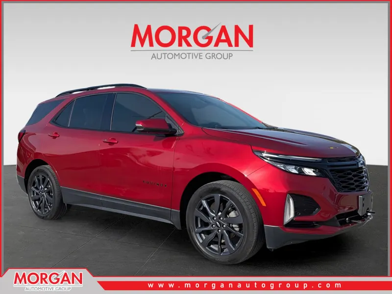 2024 Chevrolet Equinox RS in Red — front three-quarter view