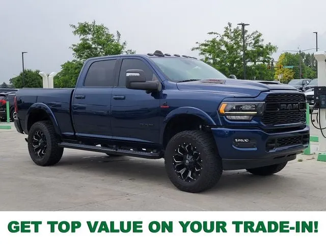 2023 RAM 2500 Limited in Patriot Blue Pearlcoat — front three-quarter view
