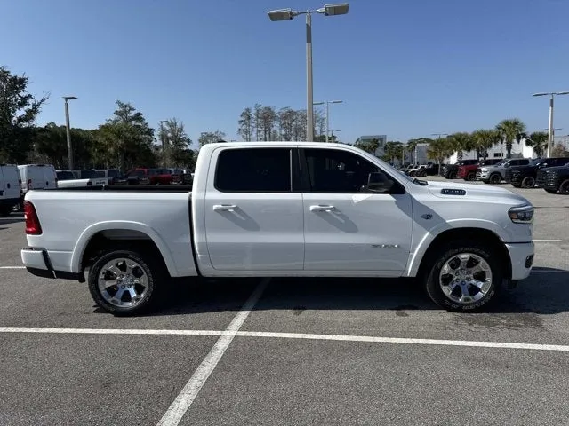 2026 RAM 1500 Big Horn in Bright White Clearcoat — front three-quarter view