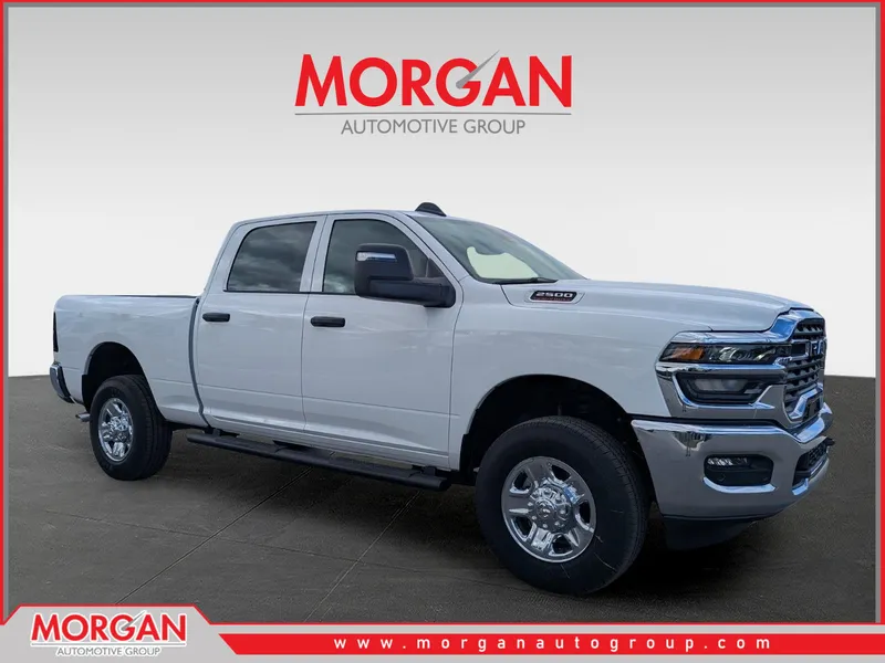 2026 Ram 2500 Tradesman in White — front three-quarter view