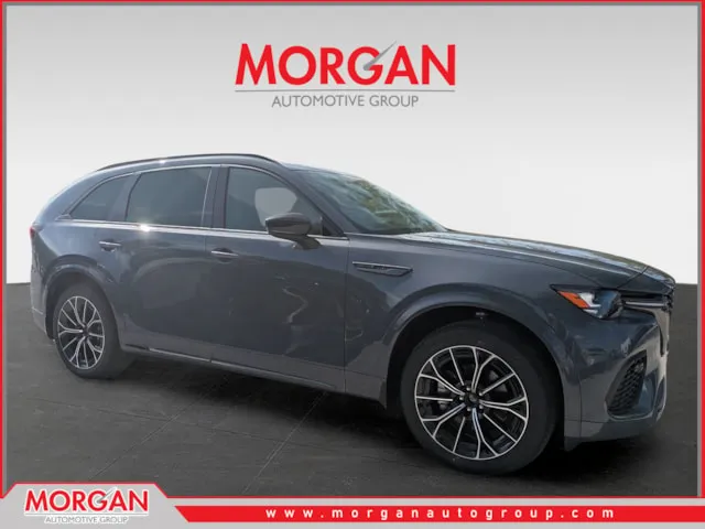 2026 Mazda CX-70 3.3 Turbo S Premium Plus in Polymetal Gray Metallic — front three-quarter view