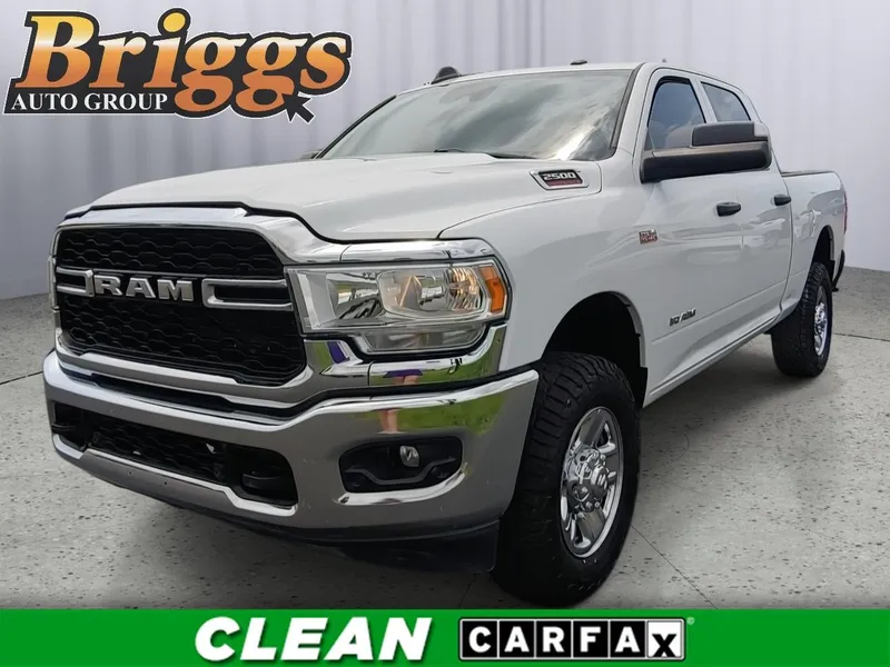 2022 RAM 2500 Tradesman in Bright White Clearcoat — front three-quarter view