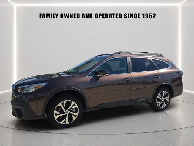 2020 Subaru Outback Limited in Cinnamon Brown Pearl — front three-quarter view