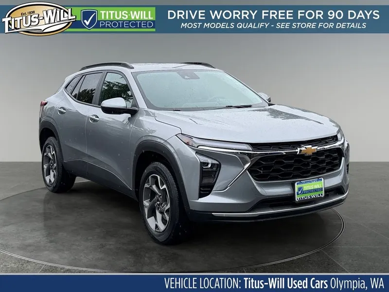 2024 Chevrolet Trax LT in Sterling Gray Metallic — front three-quarter view