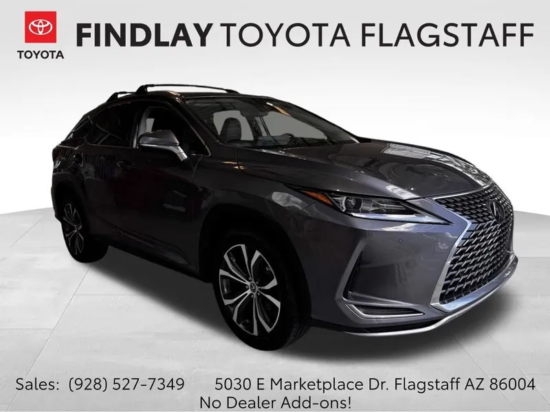 2020 Lexus RX 350 in Nebula Gray Pearl — front three-quarter view
