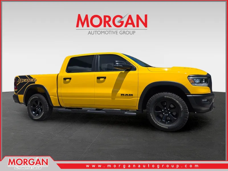 2023 Ram 1500 Rebel in Yellow — front three-quarter view