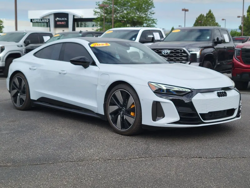 2022 Audi RS e-tron GT Base quattro in White — front three-quarter view