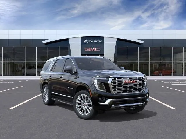 2026 GMC Yukon Denali in Onyx Black — front three-quarter view