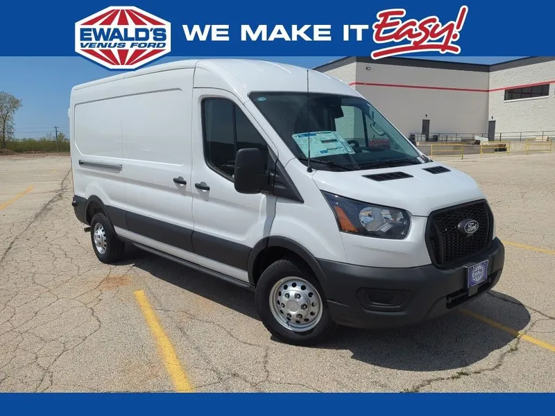 2026 Ford Transit-350 Base in Oxford White — front three-quarter view