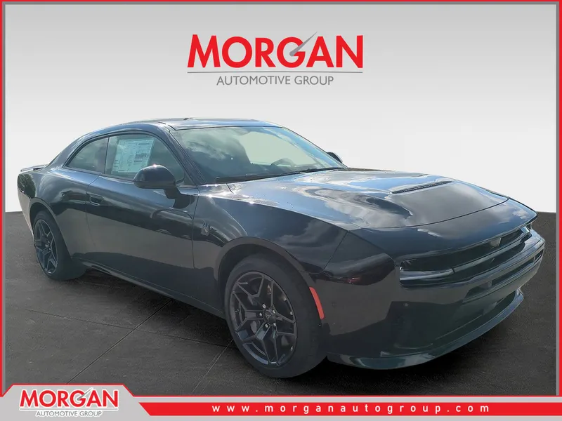 2026 Dodge Charger R/T Scat Pack in Black — front three-quarter view