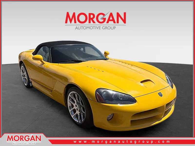 2005 Dodge Viper SRT10 in Viper Race Yellow — front three-quarter view