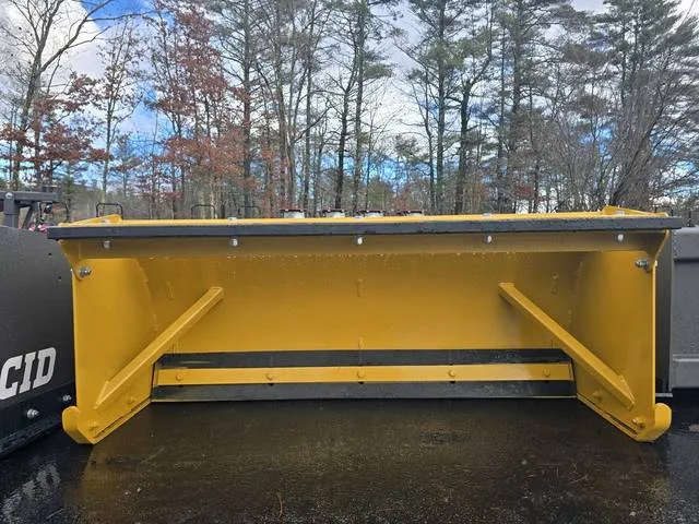 2026 Pro-Tech 5’ Front Mount Snow Pusher with Pullback for Tractors — front three-quarter view