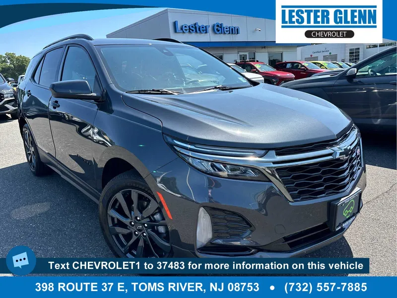 2023 Chevrolet Equinox RS in Iron Gray Metallic — front three-quarter view