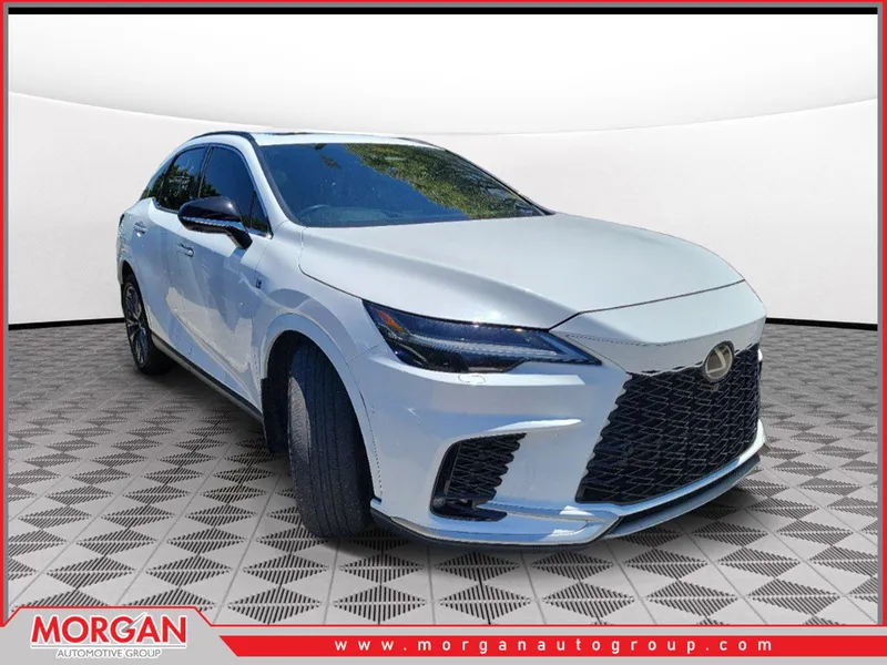 2024 Lexus RX 350 F SPORT Handling in Ultra White — front three-quarter view