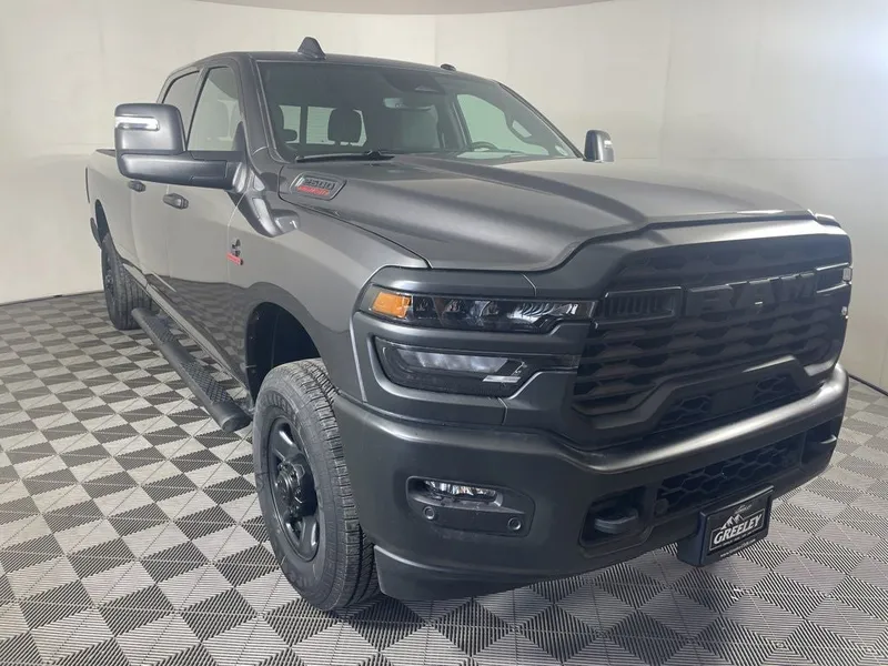 2026 RAM 2500 RAM 2500 TRADESMAN CREW CAB 4X4 8' BOX in Granite Crystal Metallic Clear-Coat Exterior Paint — front three-quarter view